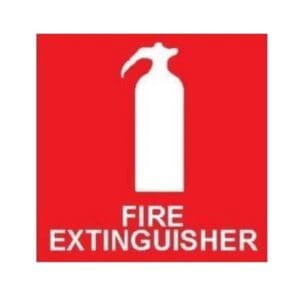 Fire Extinguisher Vehicle Label
