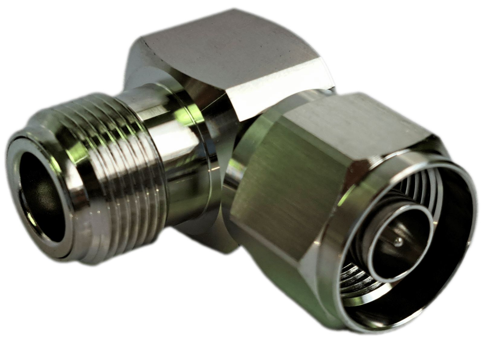 CommScope Low PIM Adaptor N (M) To N (F) Right Angle - main product image|CommScope Low PIM Adaptor N (M) To N (F) Right Angle - product view 2