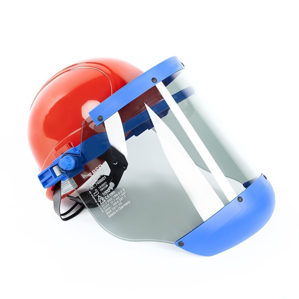 BSD Arc flash Face shield and Red Helmet HRC2 10.7cal/cm2 - main product image