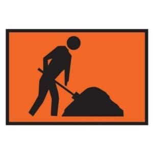Workmen Ahead Sign